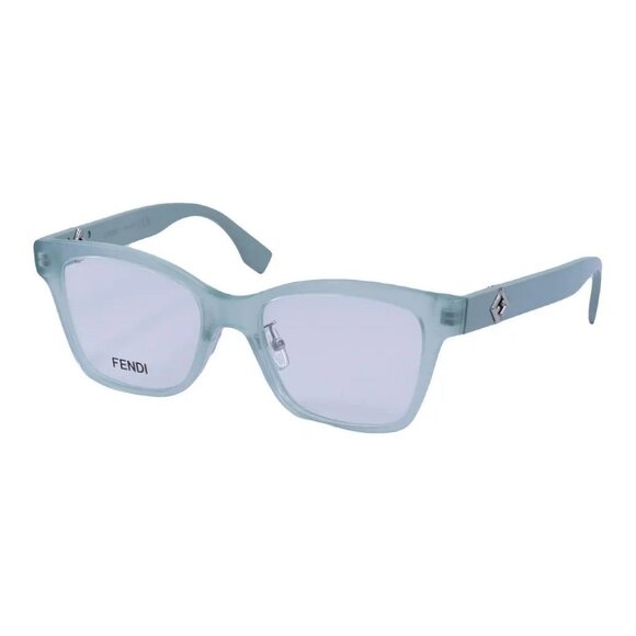 NWT FENDI EYEGLASSES UNISEX SHINY GREEN SQUARE EYEWEAR - Picture 1 of 3